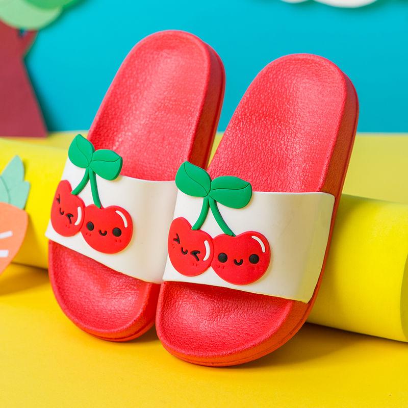 Cartoon Version of Children's Slippers Boys and Girls Cartoon Kids Baby Indoor Bathing Bathroom Non-slip Parent-child Home Sandals and Slippers