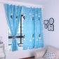 School Dormitory Bedroom Curtain Blackout Cloth Kindergarten Cartoon Blackout Curtain Rental Room Curtain Perforated Curtain (1 Piece)