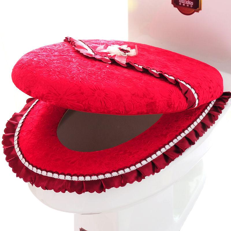 Two-piece Zipper Toilet Seat Thickened Toilet Cover Two-piece Toilet Lid Cover Toilet Seat Cushion Can Be Washed In Autumn and Winter