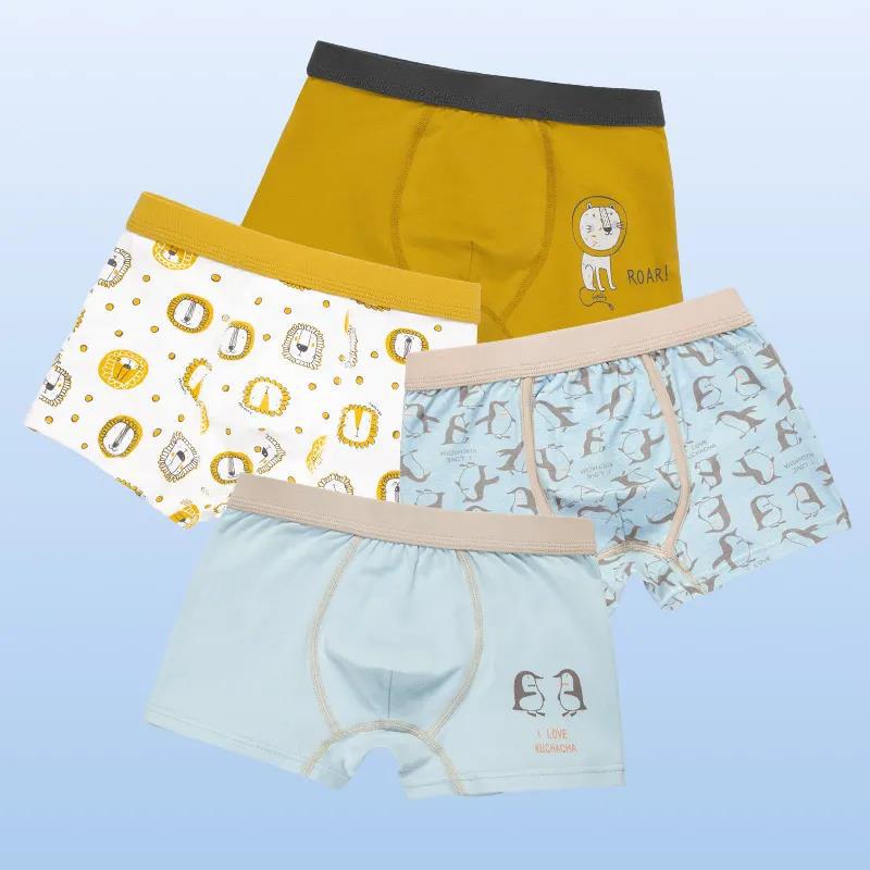 Cotton Panties Boys Brief Underwear Shool Kids Underpanties for 3 4 6 8 10 12 14 Years Old Child Clothes