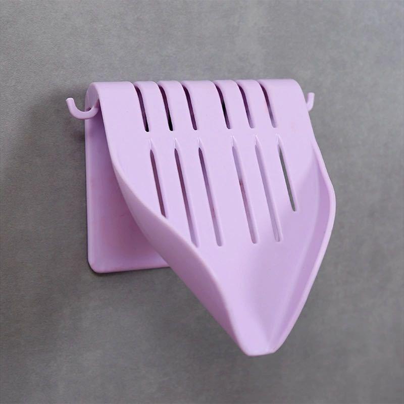 Creative Soap Box Drain Free Punch Suction Cup Toilet Supplies Drain Soap Rack