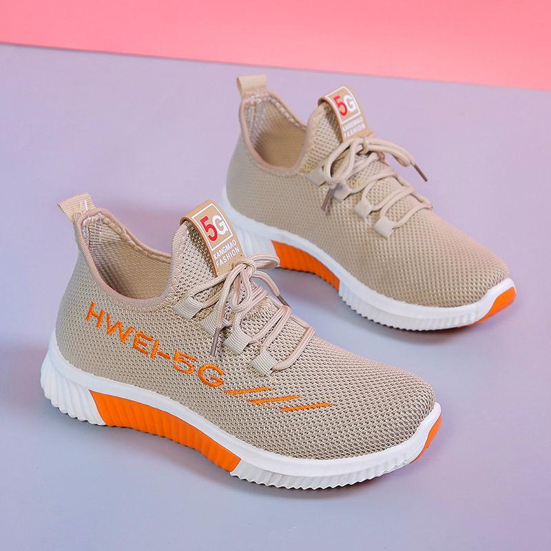 Women's Shoes Casual All-match Mesh Student Breathable Comfortable Women's Shoes Soft Bottom Non-slip Sports Running Shoes