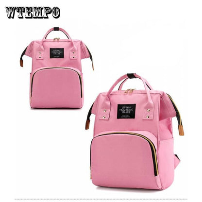 Backpack bag large mummy maternity nappy diaper baby bag travel backpack top zipper closure