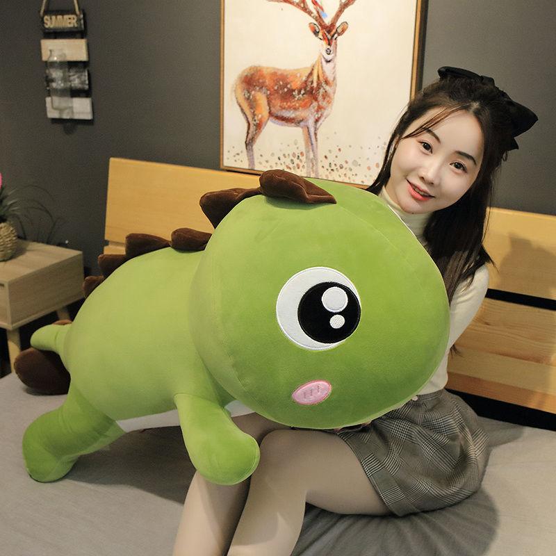 Lovely Huggable Big Long Cute Dinosaur Plush Toy Soft Cartoon Animal Stuffed Doll Pillow Kids Birthday Gift