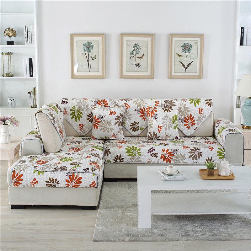 Sofa Cover for Living Room Soft Non-slip L Shaped Slipcover Modern Corner Sofa Covers 1-4 Seats