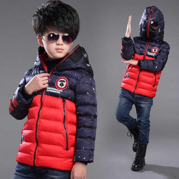 Children Clothing Boy Clothes Warm Winter Down Cotton Jacket Waterproof Thicken Outerwear Kids Parka