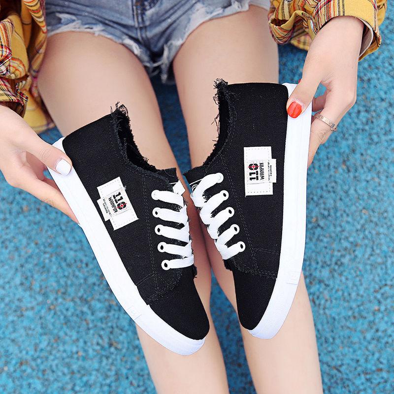 Women Non-slip Denim Shoe Tennis Canvas Shoes for Girls Sneakers Classic Breathable Shoes