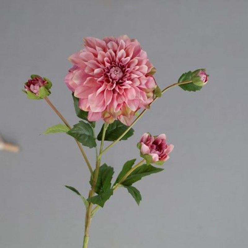 Artificial Flower Artificial Flower Silk Flower Single Dahlia Bouquet Table Floral Home Living Room Decoration Ornaments