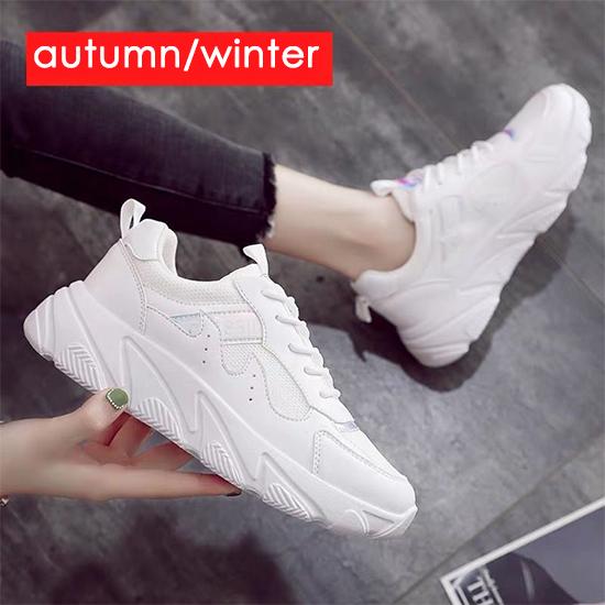 Female Sports Shoes Women Sneakers Chunky Shoes Breathable Mesh Shoes Casual Walking Shoes