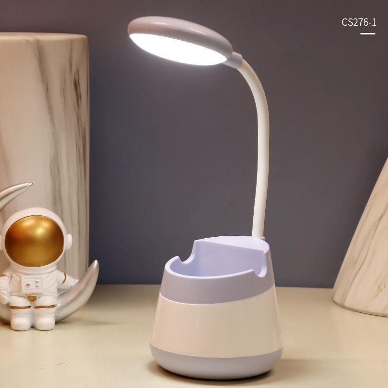 Push-button LED Desk Lamp Learning Light Eye Protection Lamp USB Rechargeable Plug-in Bedroom Bedside Lamp Night Light