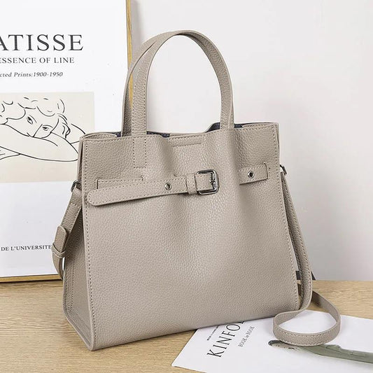 High Quality Genuine Leather Cowhide Handbags For Women Bags Luxury Top-Handle Bags Large Capacity Personality European Style Crossbody Bag