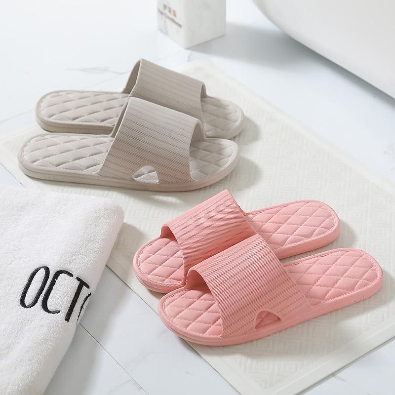 European-style Simple Soft Bottom Men's and Women's Slippers Home Indoor Sandals Couple Bathroom Non-slip Wear-resistant Slippers