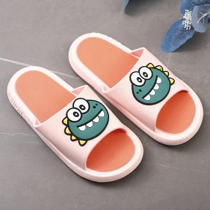 Deodorant Antibacterial Cute Sandals and Slippers Women's Home Bathroom Slippers Non-slip Soft Bottom Men's Couples Slippers Summer Beach Shoes