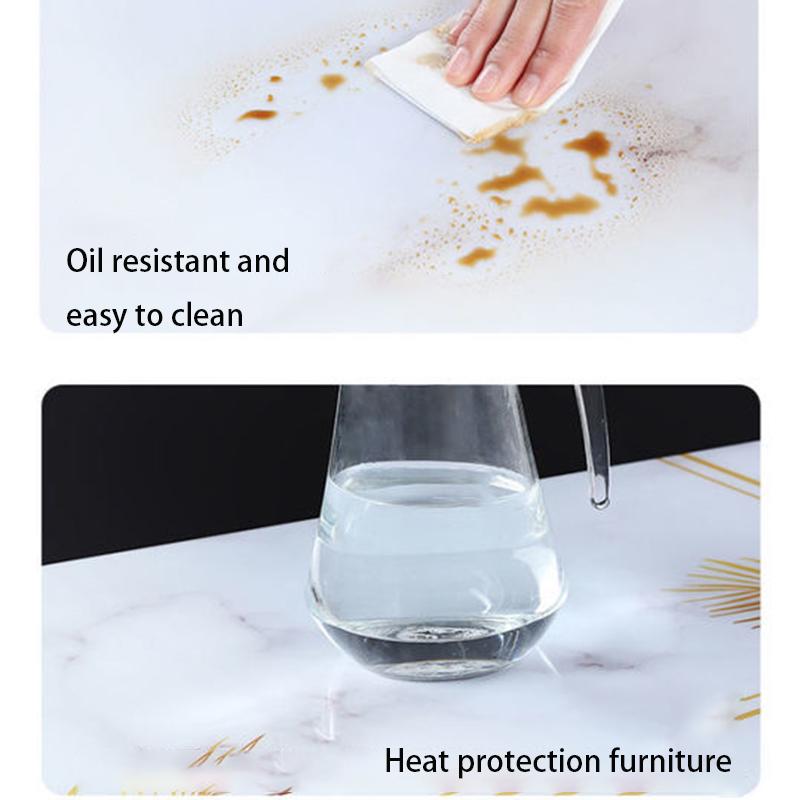 Coffee Table Mat Soft Glass PVC Tablecloth Waterproof Anti-scald Oil-proof Disposable Plastic Table Mat Thick Crystal Plate Tasteless