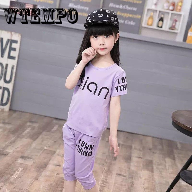 Brand T-shirt Pants 2pcs Kids Baby Girls Outfits Lolly T-shirt Tops+short Pants Clothing Sets