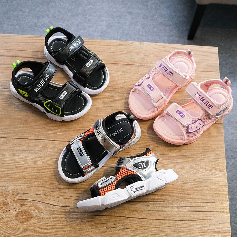 Boys  Girls Sandals Summer Korean Kids Non-slip Soft-soled Breathable Beach Shoes Large Children's Shoes