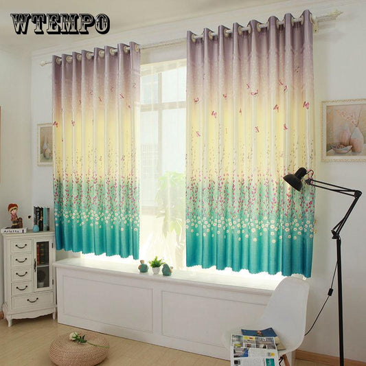 Curtain Finished Products Simple Modern Small Short Curtain Bay Window Living Room  Curtain