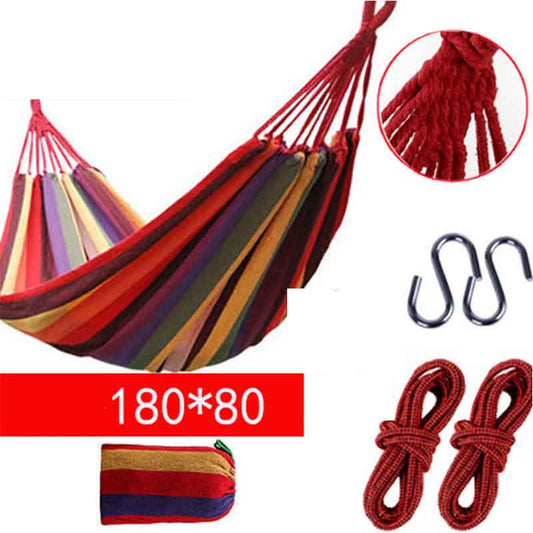 Hammock Outdoor Swing Thickened Canvas Anti-rollover Single Indoor and Outdoor Sleeping Hanging Chair