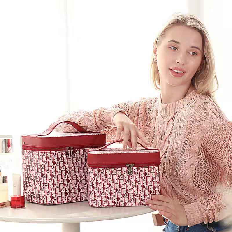 Cosmetic Bag Fashion Multifunctional Portable Cosmetic Storage Box Multi-layer Travel Storage Box