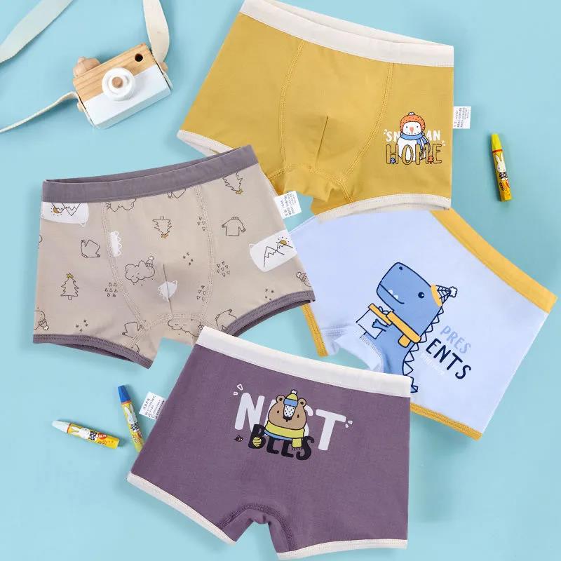 Quality Blue Striped Boys Brief Underwear Kids Stretchy Panties for 3 4 6 8 10 12 14 Years Old Boys Clothes