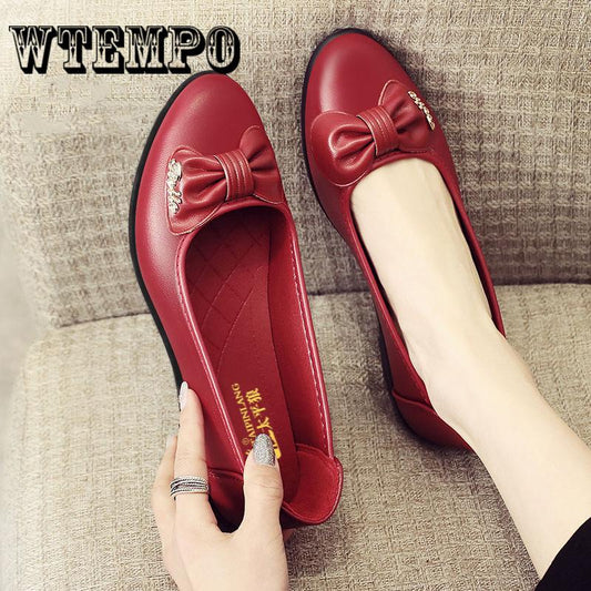 Shoes Women Genuine Leather Flat Moccasins Loafers Casual Slip Driving Fashion Ballet Boat Shoes