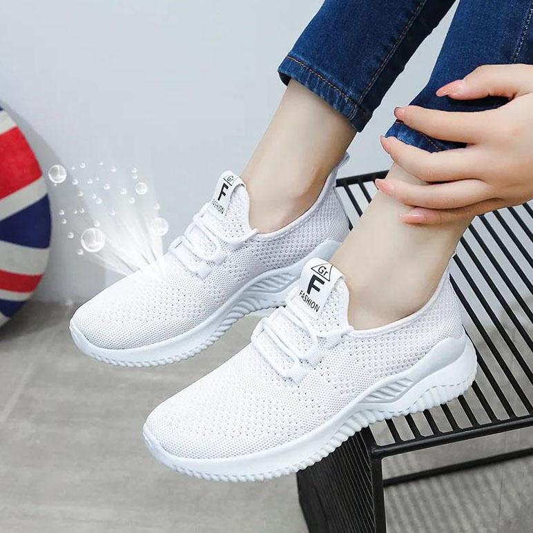 Women's Plus Size Sneakers Versatile Soft Sole Running Sports Shoes Travel Breathable Mesh Casual Shoes