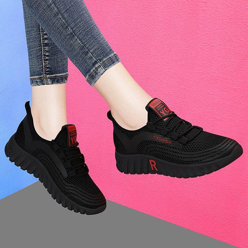 Women's Casual Anti-Slip Sport Walking Sneakers Running Shoes Breathable Outdoor Sports Flat Shoes