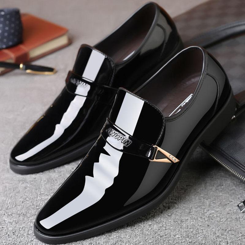 Spring and Summer Pointed Toe Shoes Male Youth Korean Version of The British Fashion Men's Business Shoes Casual Shoes