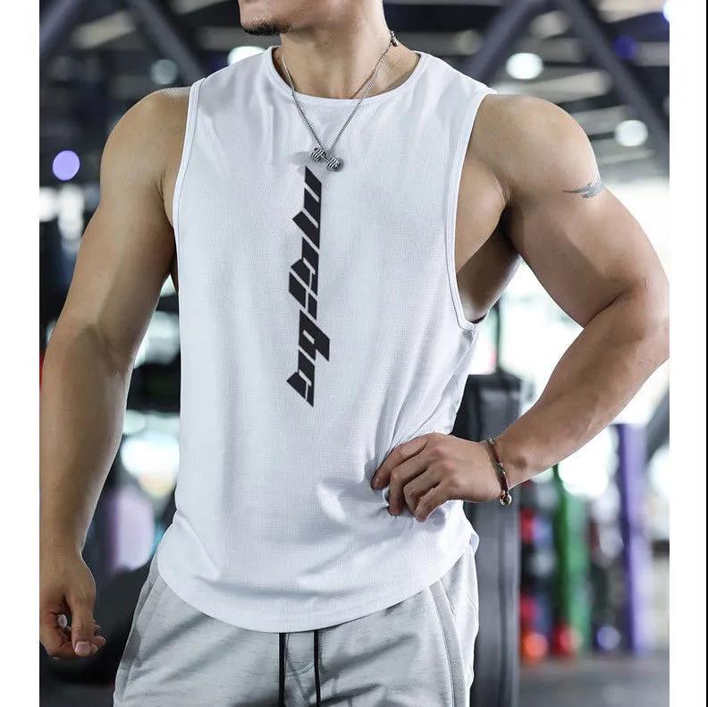 Men's Quick-drying Sports Vest Sleeveless Summer Training Fitness Running Moisture Wicking T-shirt