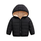 Children's Warm and Windproof Down Cotton Jacket Short Girl Plus Cashmere Coat Lamb Wool