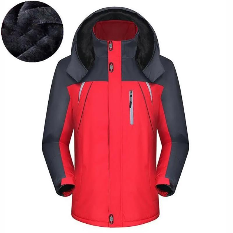 Men's Cotton-padded Jackets Plus Velvet Loose Padded Jackets for Outdoor Warmth In Autumn and Winter