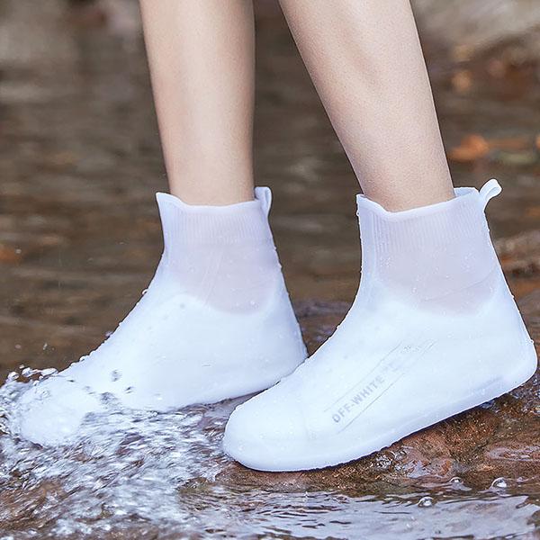 Rain Shoes Cover Waterproof Shoes Cover Rainproof Rain Shoes Cover Non-slip Thickened Silica Gel Foot Cover Washable Shoes Cover