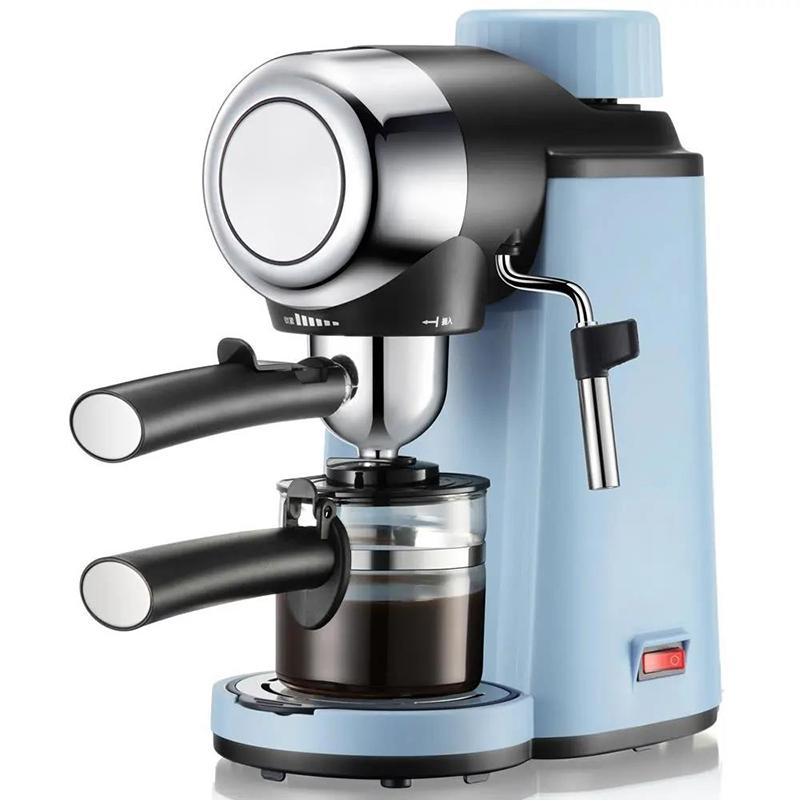 Coffee Machine Semi-automatic Household Espresso Machine with Steam Function Small Steam Milk Coffee Machine