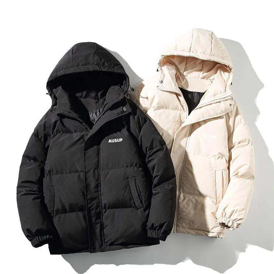 Men's Down High Quality Padded Warm Winter Jacket with Hood Padded Duck Down Jacket