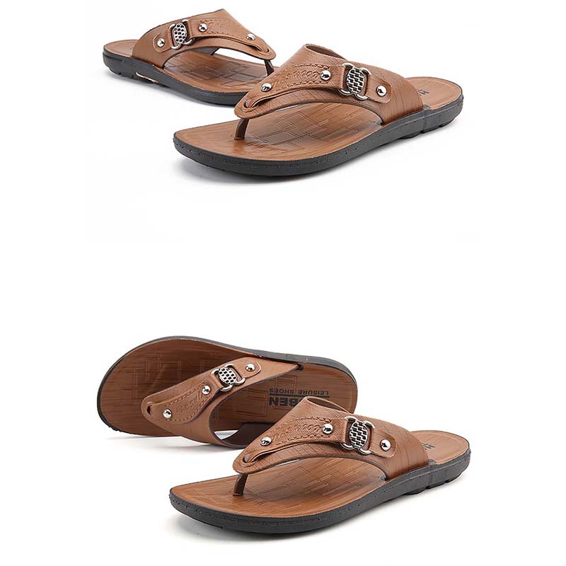 Summer Flip Flops Men's Shoes Men's Flip-flop Sandals Men's Sandals Flip-flops Beach Shoes Men's Non-slip Slippers Massage Sandals