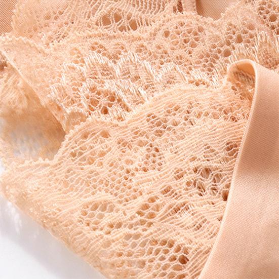 7Pcs/Set Women's Spring All-match Large Size Causal Lace Briefs Ladies Summer Mid Waist Solid Color Seamless Underpants