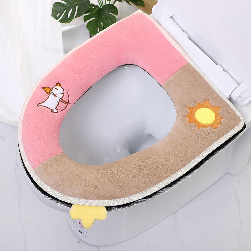 Toilet Toilet Seat Four Seasons Universal Household Toilet Cover Cute Waterproof Toilet Cushion Thickening