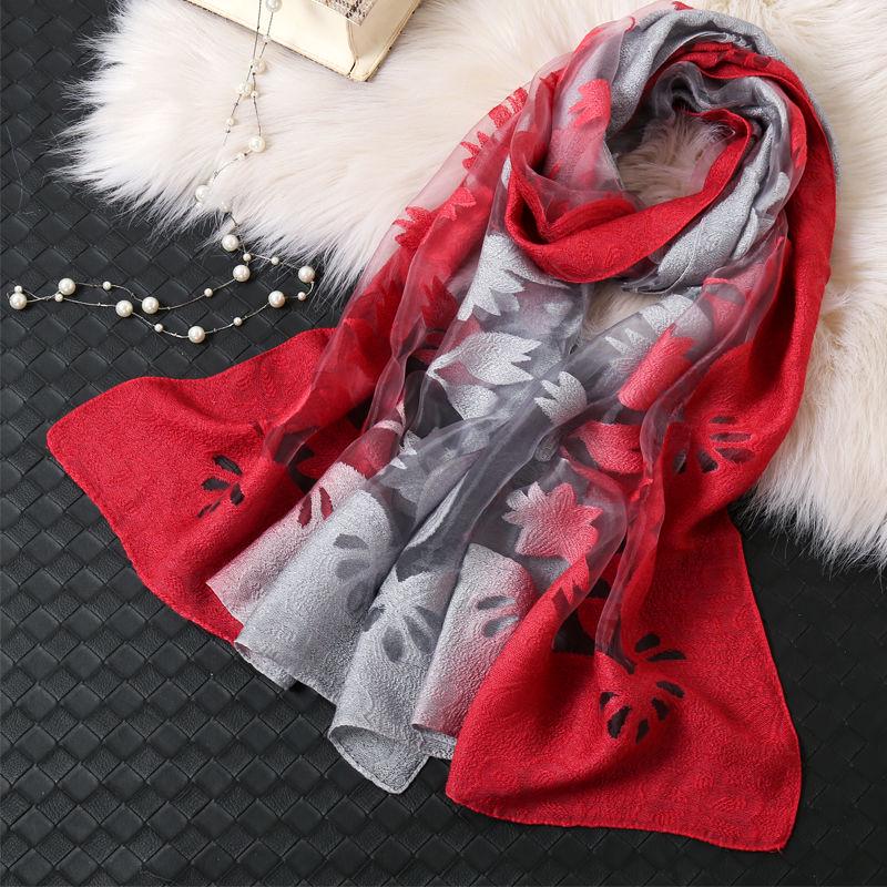 Chiffon Scarf Women's Long Wraps and Shawls Lady Scarves Plus Size Bandana Hijab Stoles