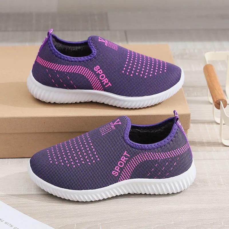 Women's Winter Middle-aged and Elderly Cotton Shoes Warm Plus Velvet Thick Anti-ski Boots