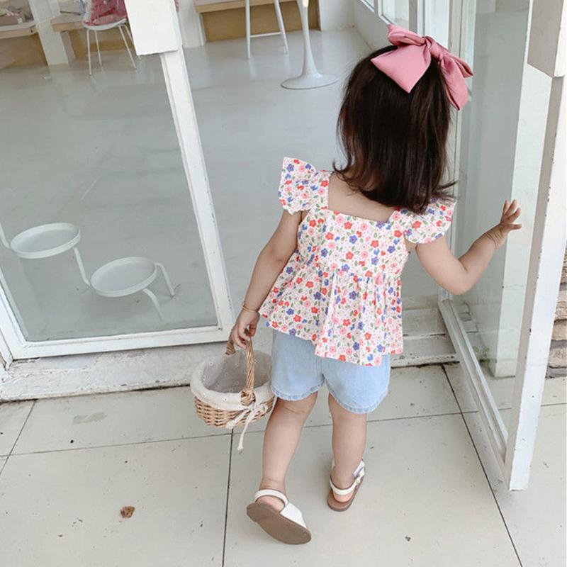 Girls Dress Sleeveless Baby Kids Clothes Summer Children Clothing Printing Embroidery Girl Clothes Toddler Dresses