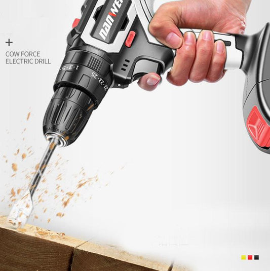 18V Double Speed Impact Drill Cordless Electric Drill Electric Screwdriver Rechargeable Motor