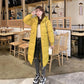 Thick and Warm Over-the-knee Women's Cotton-padded Jacket Student Fashion Slim Women's Cotton-padded Jacket Mid-length Winter Jacket