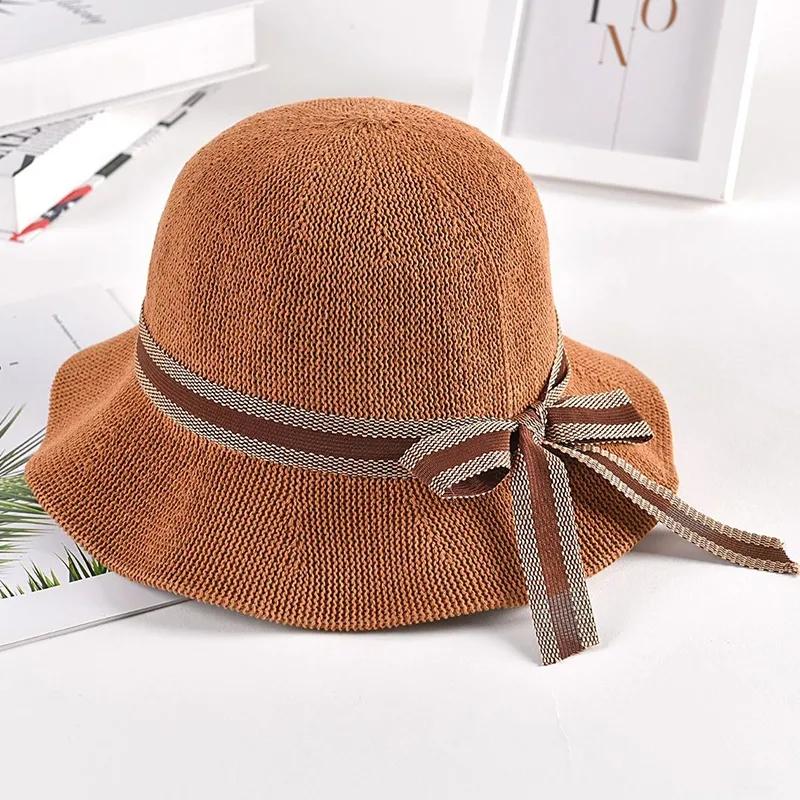 Cotton and Linen Washable Folding Fisherman Hat Women's Spring Summer Sunscreen Sun Hat Big Brim All-match Sun Hat Basin Hat