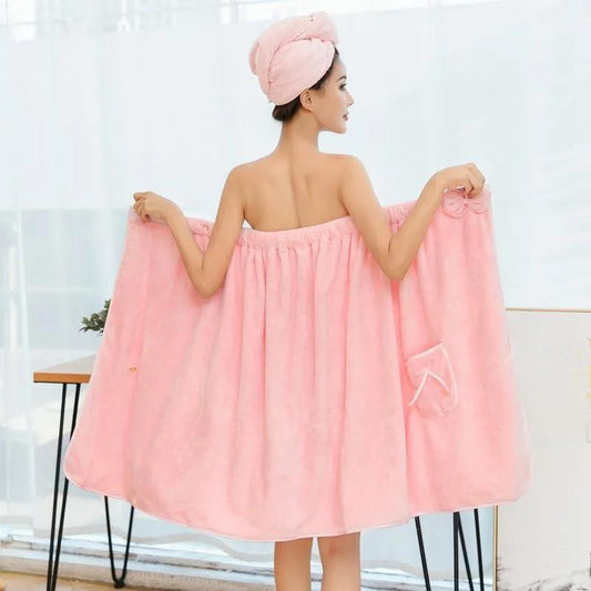 Wearable Tube Top Women's Large Bath Towel Wrapped Towel Household Cotton Soft Absorbent Non-linting Bath Skirt Bathing Cute Ins Wind