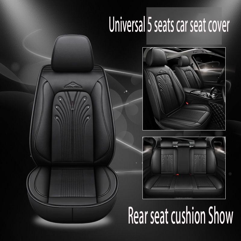 Universal 5 set Auto Seat Cushion Leather 5 seats Universal Car seat cover Waterproof Car Seat Cover