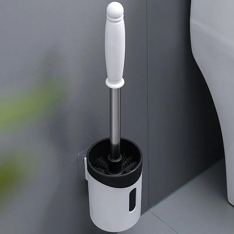 Silicone Toilet Brush No Dead Corners Household Wash Toilet Cleaning Soft Bristle Artifact Creative Bathroom Accessories