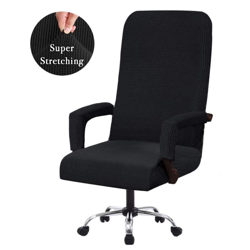 Thickened Office Chair Cover Computer Swivel Chair Cover Conference Room Seat Cushion Elastic Chair Back Armrest Cover