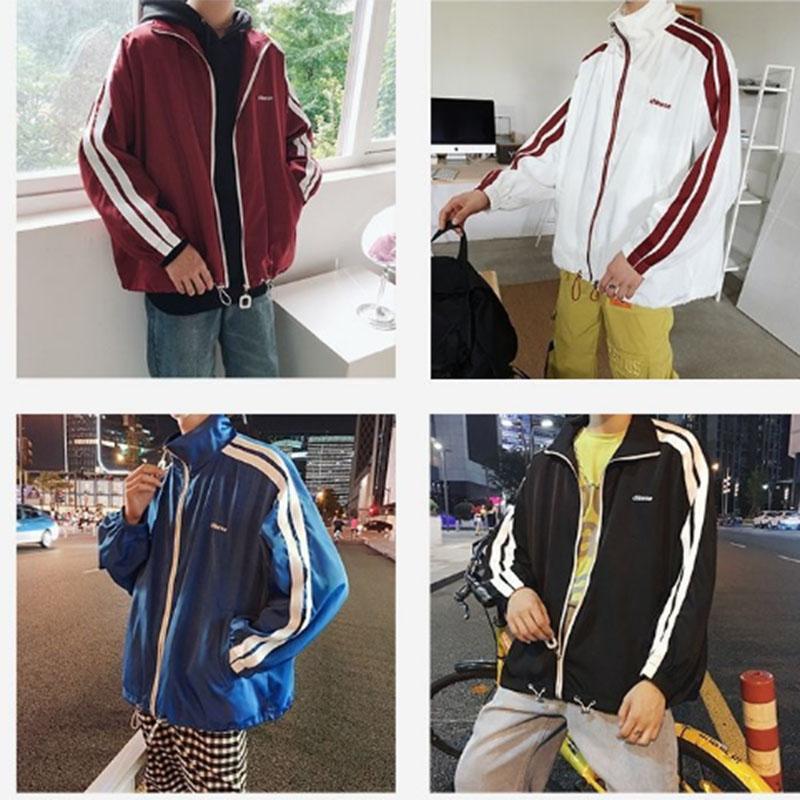 Jacket Male Student Jacket Baseball Uniform Sports Loose Bf Sports Wind Ins Tide Wild Summer Thin Section Sun Protection Clothing