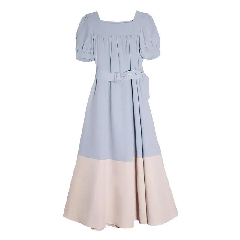 Dresses Women's First Love Platycodon Grandiflorum Stitching Summer Dress