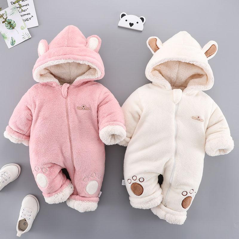 Baby Winter One-piece Clothes Winter Thickened Newborn Baby Holding Clothes Infant Autumn Winter Suit Outdoor Clothes